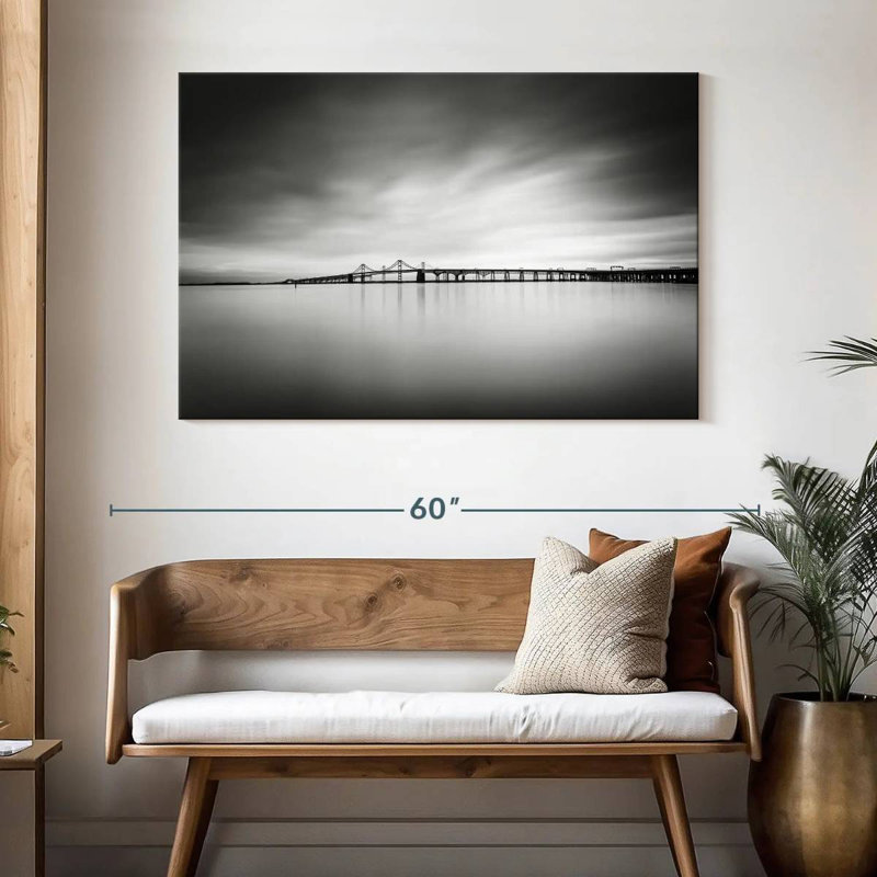 Chesapeake Bay Bridge BW, H 32 po x l 48 po