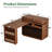 47'' Kitchen Island With Extendable 55'' Dining Table For 2-4 People, With Storage And Seating Space