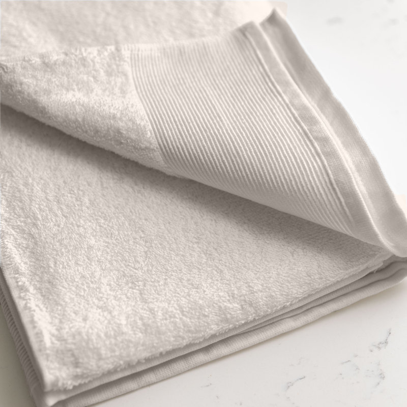 Ensemble de serviettes de bain 100% coton 2 pièces Harbison, Crème