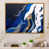 Toile avec cadre flottant or