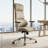  Modern High Back Office Pu Leather Executive Desk Chair,White-1294702371