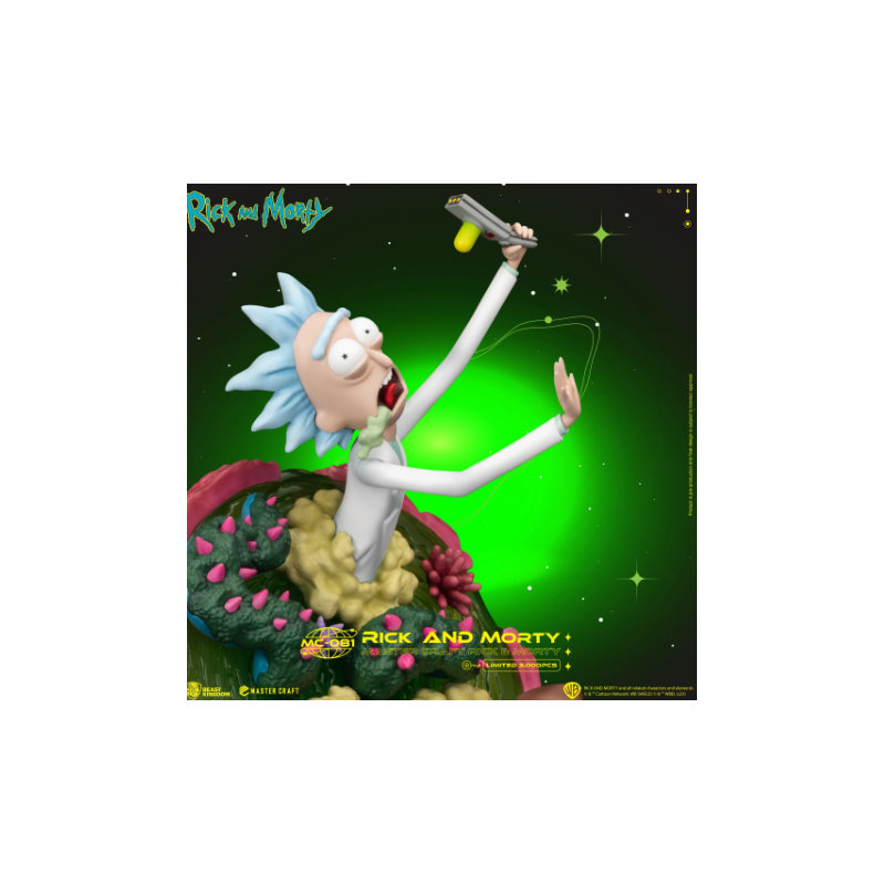 Statue de maître Rick et Morty