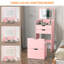 Coiffeuse et tabouret, ensemble de coiffeuse multifonctionnel 3-en-1, comprenant trois modes d'éclairage, miroir HD, deux tiroirs coulissants et un tabouret de rangement caché-642145775
