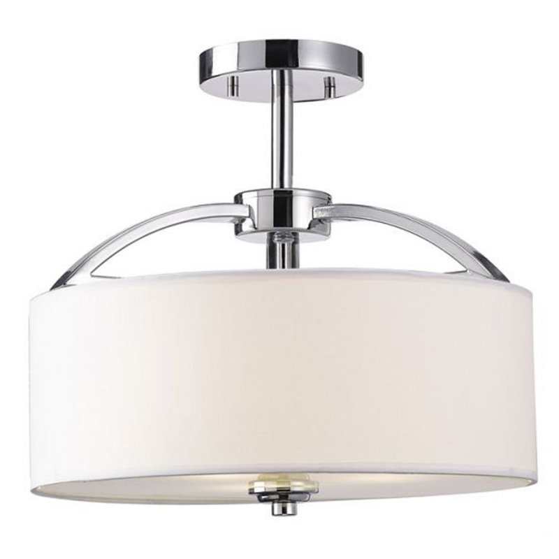 Luminaire suspendu tambour unique à 3 lumières