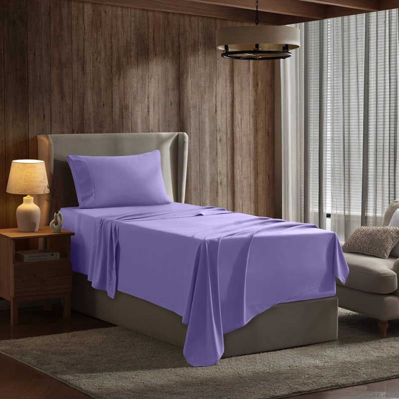 Ensemble de draps doux et respirant Hotel Collection, Lavande, Très grand simple