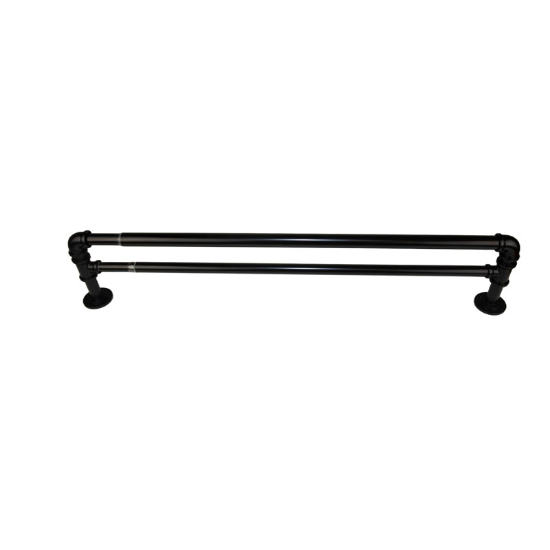Tringle à rideaux occultante double Neasa, 120" - 170", Laiton antique