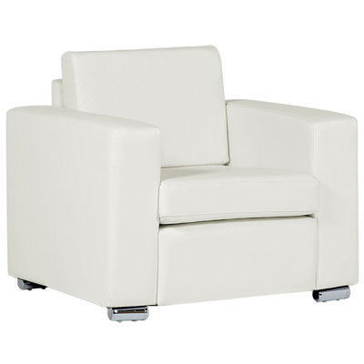 Faux Leather Armchair