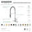 Kingston Brass Continental Single-Handle 1-Hole Deck Mount Pre-Rinse Kitchen Faucet-126557610
