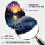 Vangogh Twilight Reflections Pointillism - horloge asymétrique en métal Vangogh-105483850