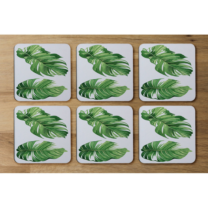 Square 6 Piece Coaster Set