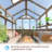 Outdoor Wooden Polycarbonate Greenhouse 6x12Ft-102341735