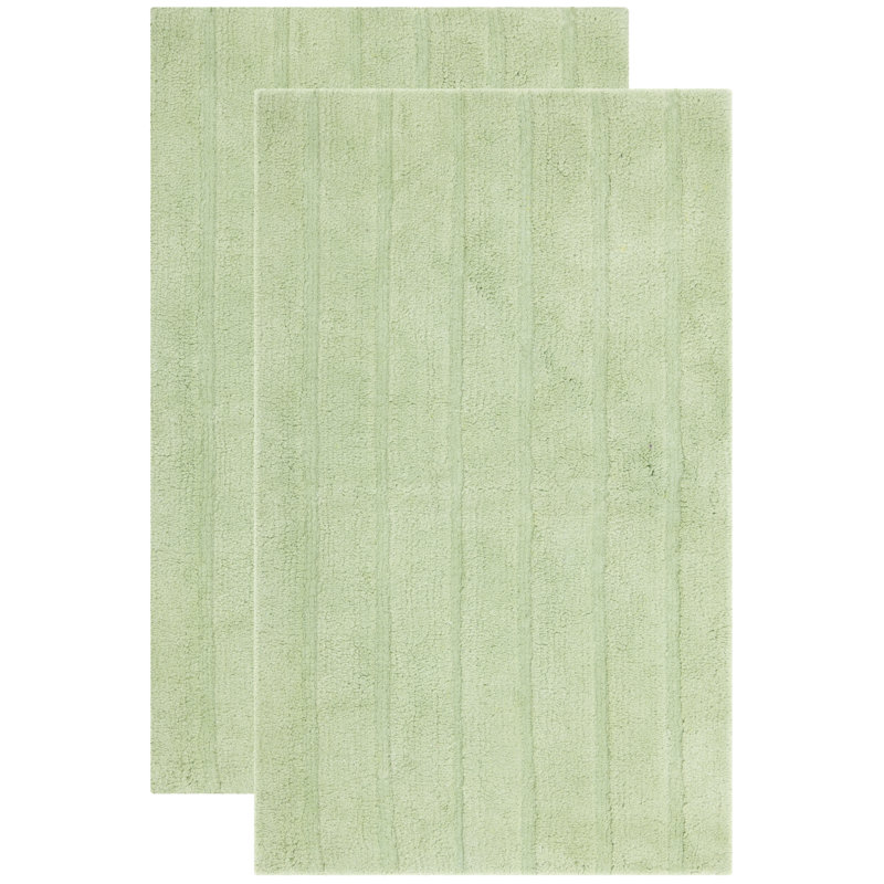 Tapis pour salle de bain Gilbertville, Vert clair