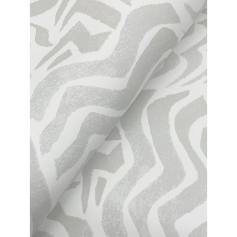 Zora Abstract Wallpaper Roll, Gray