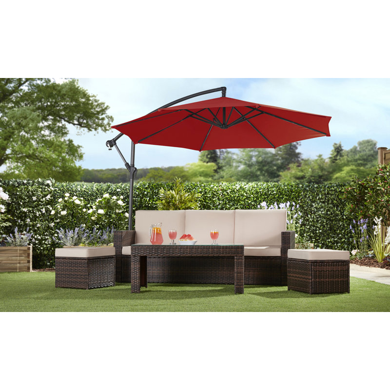 Blanton 270cm Cantilever Parasol, Red