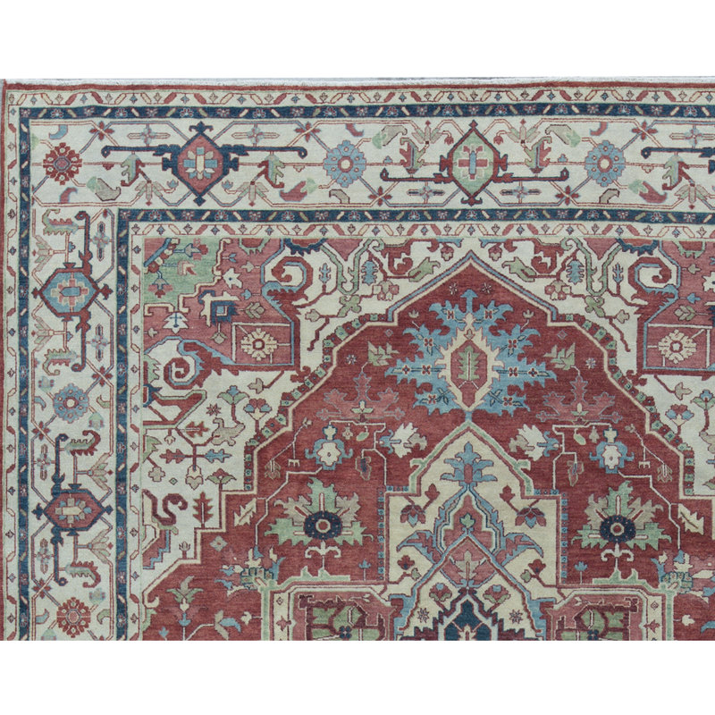 Wool Oriental Area Rug, Rectangle 8'11" x 11'11"