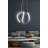 Modern Adjustable Chandelier, Black Aluminium Body, 9.8 x 9.8 x 15.7 inches | Height Adjustable 0-31.5 inches | LED Socket 24-36 Watts, Bright White Light (6500K) | Elegant Lighting Fixture for Home & Office Décor-1533654869