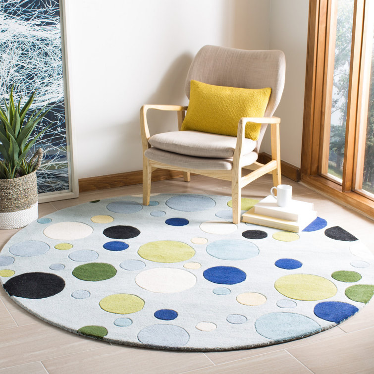 Candelo Hand Tufted Wool Polka Dots Rug