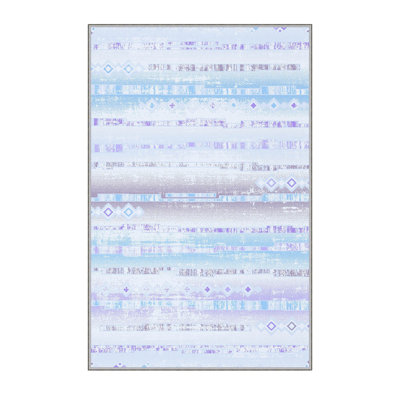 Premium Hall Carpet, 2.6 x 6.6 Feet, 100% Polyester, 0.3 in Pile Height | Antibacterial, Non-Slip Underside, Machine Washable | 3D Digital Print Design, Durable & Stylish for Entryways, Living Rooms & More