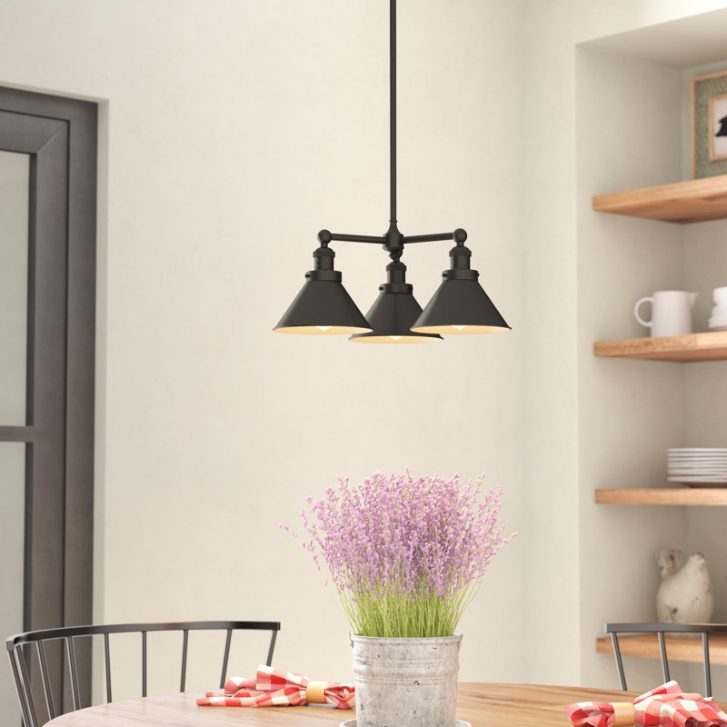 Paylor 3 - Light Dimmable Classic / Traditional Chandelier, Polished Chrome, Polished Chrome, No Bulb Included