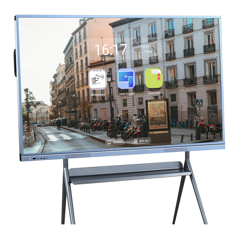 JYXCN Smart Board - All-in-One Touch Screen Interactive Whiteboard, Dual System Optimizes Performance, Cloud Sharing Keeps Everyone in the Loop - For Education, Office & Presentations