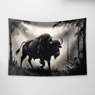 Wildlife Forest Buffalo Wall Tapestry