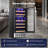 Electactic 24" Dual Zone Beverage Cooler - 46-Bottle/175-Can, Quiet, UV Glass, Blue LED & Adjustable Shelves