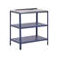 2 Piece Outdoor Kitchen Set with Sink VILAMA Metal Blue