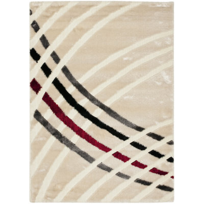 Tapis beige touffeté à la main Anna