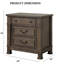 Mobilier de chambre à coucher de style transitionnel 1pc