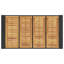 Lesbury Garden Bar Table with Acacia Wood Top Poly Rattan-730323644-730323642