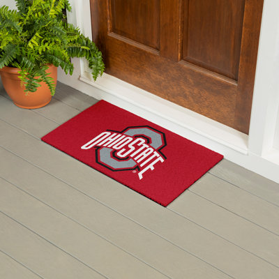 Tapis polychrome en PVC, 16 po x 28 po, Ohio State University