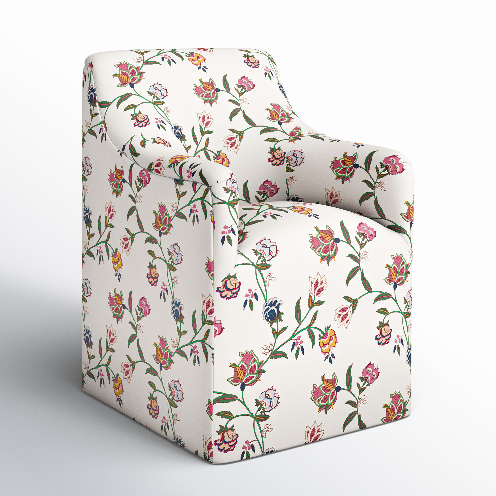 Howth Dining Armchair, Chintz Floral Multi Cotton
