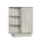 Open Style Shelf Cabinet With Adjustable Plates Ample Storage Space