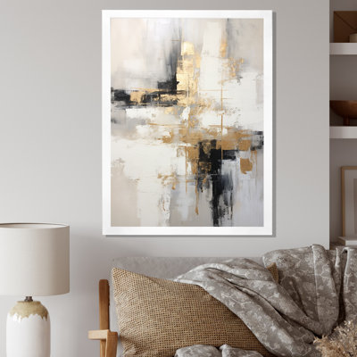 «Essential Bliss Minimalisme», peinture abstraite sur toile grise