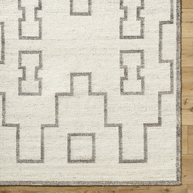 Kardarius Wool Moroccan Indoor Rug, Rectangle 5'7" x 6'