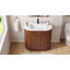 Ensemble de meuble-lavabo simple 35,83 "avec comptoir, robinet et armoire cannelée-2135966584