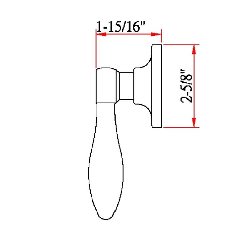 Springdale Single Dummy Door Lever, Satin Nickel