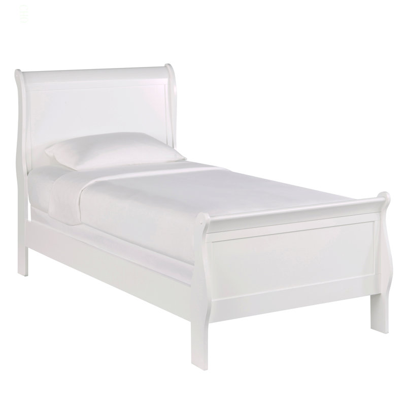 Mobilier de chambre à coucher de style Louis Philippe, Twin, Blanc
