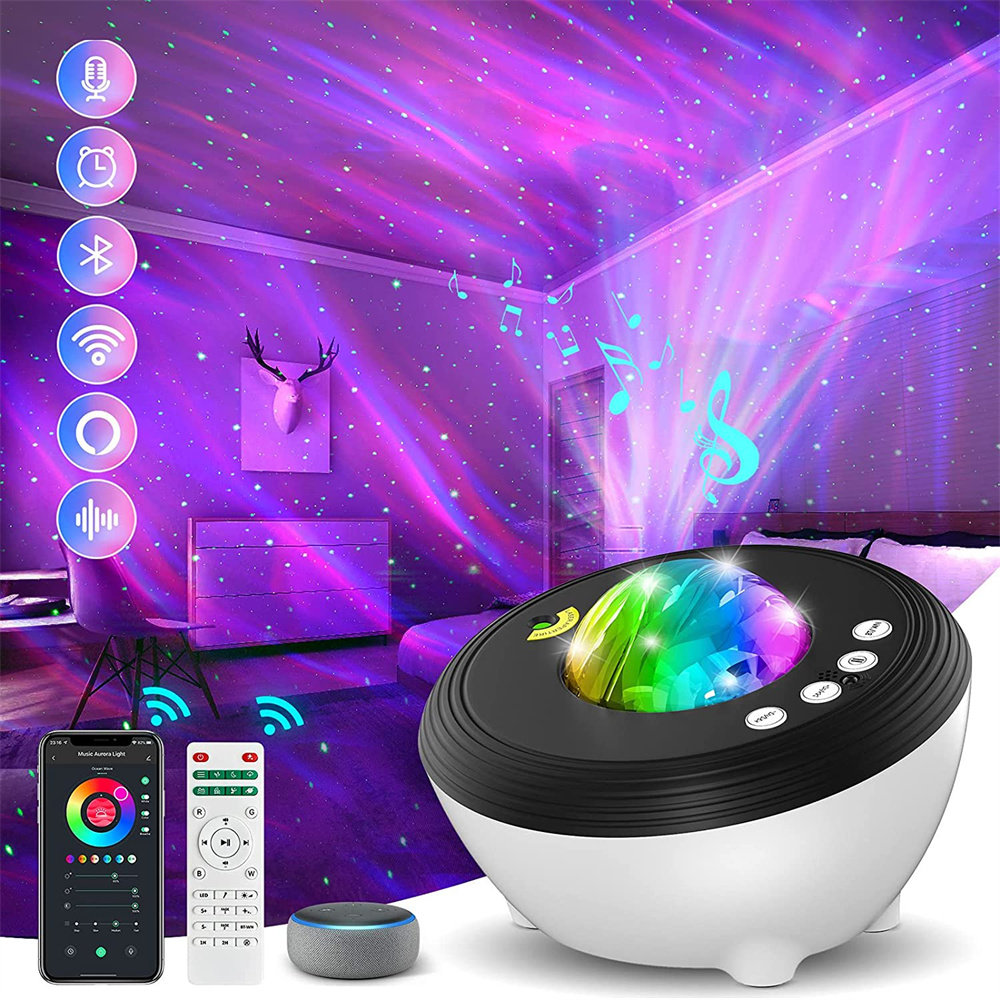 One Fire Galaxy Projector Starlight Projector Moon Projector, 48 Light  Modes+Rotating Star Projector Galaxy Lights for Bedroom, Bluetooth Music  Night