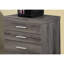 Classeur mobile pour bureau, rangement, taupe, bureau, tiroirs à roulettes de style contemporain, brun moderne