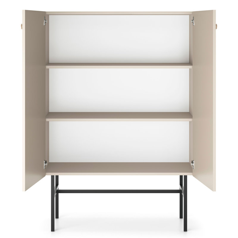 Boltri High Sideboard Two Door 93 cm Beige