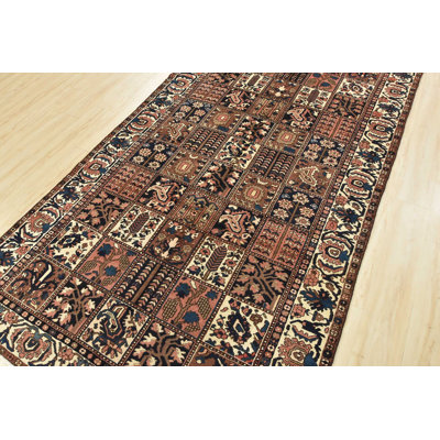 Morasco One-of-a-Kind 5'6'' x 9'11'' 1970s Rectangle Wool Area Rug in Blue