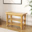 Banc de rangement pour chaussures en bois massif à finition naturelle-1960485485-1960485487