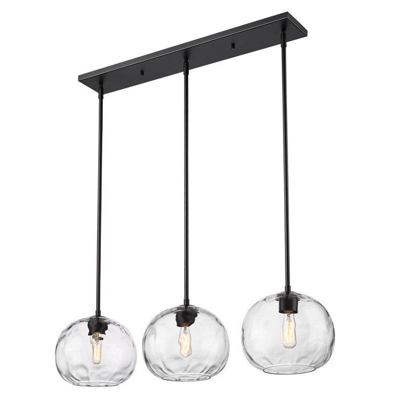 Lustre linéaire moderne à 3 lumières à intensité variable Jemnice