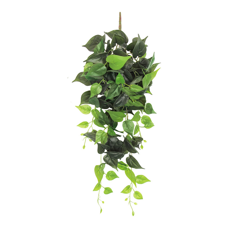 Plante artificielle suspendue lierre Philodendron, H 32 po x l 12 po x P 6 po