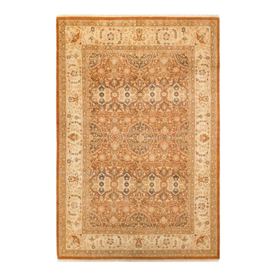 Ohlone One-of-a-Kind 6' 2" X 9' 1" 2000s Wool Area Rug in Brown