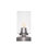 Lampe d'appoint Luna avec verre carré transparent de 4 po