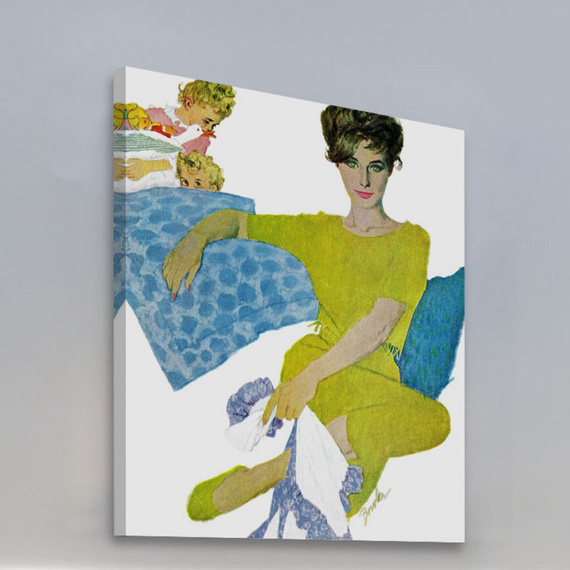 The Girl Who Pretended 39" x 30" Canvas Art Print