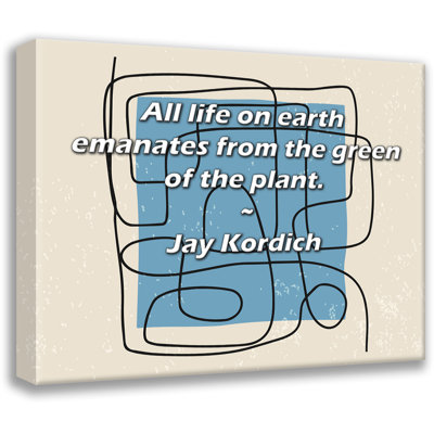 Latitude Run® Gallery Wrapped Canvas By Jay Kordich: "All life on earth emanates from the green of th