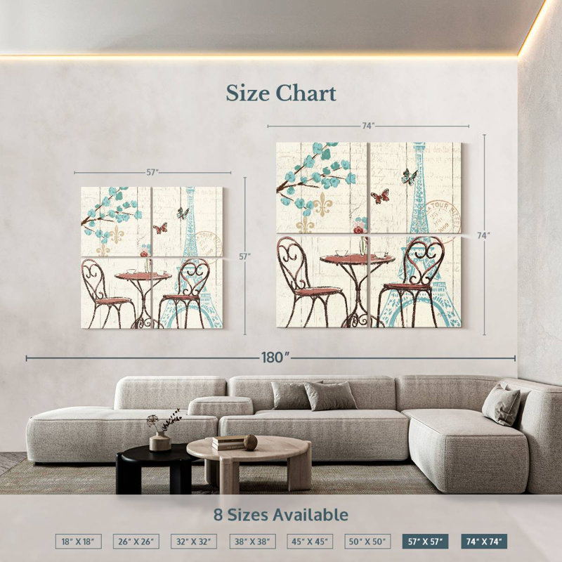 Yarlin Paris Tour I, 74" H x 74" W